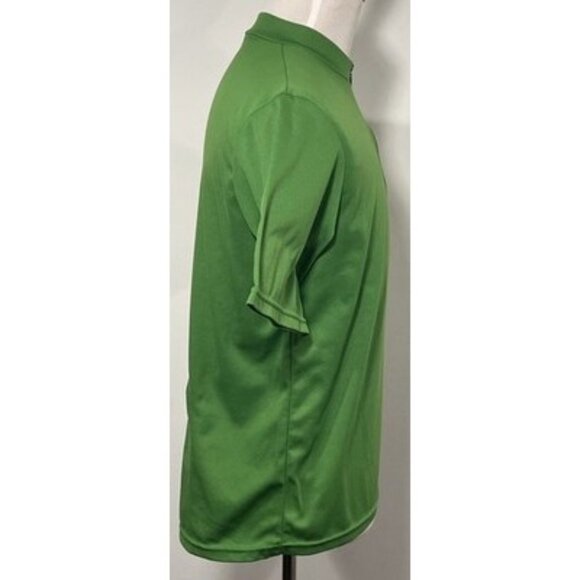 Men’s Size XL Sugoi Cycling Jersey Shirt Solid Green 1/4 Zip Back Pocket - Picture 3 of 11